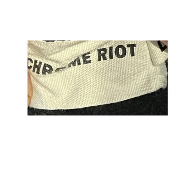 Chrome Riot Wide Leg Sweat pants Joggers Woman Large - Picture 3 of 3